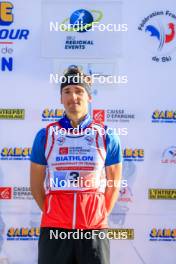 19.10.2024, Arcon, France (FRA): Fabien Claude (FRA) - Biathlon Samse Summer Tour, sprint, Arcon (FRA). www.nordicfocus.com. © Manzoni/NordicFocus. Every downloaded picture is fee-liable.