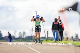 19.10.2024, Arcon, France (FRA): Oscar Lombardot (FRA) - Biathlon Samse Summer Tour, sprint, Arcon (FRA). www.nordicfocus.com. © Manzoni/NordicFocus. Every downloaded picture is fee-liable.