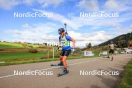 19.10.2024, Arcon, France (FRA): Antonin Guigonnat (FRA) - Biathlon Samse Summer Tour, sprint, Arcon (FRA). www.nordicfocus.com. © Manzoni/NordicFocus. Every downloaded picture is fee-liable.