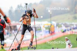 19.10.2024, Arcon, France (FRA): Clement Schott (FRA) - Biathlon Samse Summer Tour, sprint, Arcon (FRA). www.nordicfocus.com. © Manzoni/NordicFocus. Every downloaded picture is fee-liable.