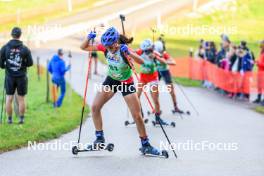 19.10.2024, Arcon, France (FRA): Emma Oustry (FRA) - Biathlon Samse Summer Tour, sprint, Arcon (FRA). www.nordicfocus.com. © Manzoni/NordicFocus. Every downloaded picture is fee-liable.