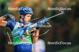 19.10.2024, Arcon, France (FRA): Theo Guiraud Poillot (FRA) - Biathlon Samse Summer Tour, sprint, Arcon (FRA). www.nordicfocus.com. © Manzoni/NordicFocus. Every downloaded picture is fee-liable.