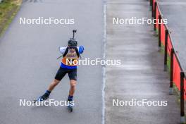 19.10.2024, Arcon, France (FRA): Niels Bibollet (FRA) - Biathlon Samse Summer Tour, sprint, Arcon (FRA). www.nordicfocus.com. © Manzoni/NordicFocus. Every downloaded picture is fee-liable.