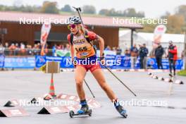 19.10.2024, Arcon, France (FRA): Elsa Bouillet (FRA) - Biathlon Samse Summer Tour, sprint, Arcon (FRA). www.nordicfocus.com. © Manzoni/NordicFocus. Every downloaded picture is fee-liable.