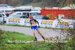 19.10.2024, Arcon, France (FRA): Mahe Balland (FRA) - Biathlon Samse Summer Tour, sprint, Arcon (FRA). www.nordicfocus.com. © Manzoni/NordicFocus. Every downloaded picture is fee-liable.