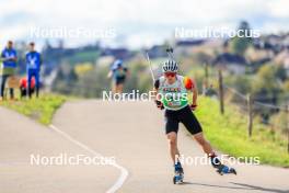 19.10.2024, Arcon, France (FRA): Thierry Langer (BEL) - Biathlon Samse Summer Tour, sprint, Arcon (FRA). www.nordicfocus.com. © Manzoni/NordicFocus. Every downloaded picture is fee-liable.