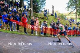 19.10.2024, Arcon, France (FRA): Sebastien Mahon (FRA) - Biathlon Samse Summer Tour, sprint, Arcon (FRA). www.nordicfocus.com. © Manzoni/NordicFocus. Every downloaded picture is fee-liable.