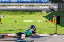 19.10.2024, Arcon, France (FRA): Oscar Lombardot (FRA) - Biathlon Samse Summer Tour, sprint, Arcon (FRA). www.nordicfocus.com. © Manzoni/NordicFocus. Every downloaded picture is fee-liable.