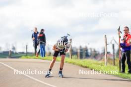 19.10.2024, Arcon, France (FRA): Sandro Bovisi (SUI) - Biathlon Samse Summer Tour, sprint, Arcon (FRA). www.nordicfocus.com. © Manzoni/NordicFocus. Every downloaded picture is fee-liable.