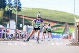 19.10.2024, Arcon, France (FRA): Julia Pinel (FRA) - Biathlon Samse Summer Tour, sprint, Arcon (FRA). www.nordicfocus.com. © Manzoni/NordicFocus. Every downloaded picture is fee-liable.