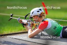 19.10.2024, Arcon, France (FRA): Maya Cloetens (BEL) - Biathlon Samse Summer Tour, sprint, Arcon (FRA). www.nordicfocus.com. © Manzoni/NordicFocus. Every downloaded picture is fee-liable.