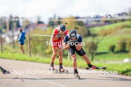 19.10.2024, Arcon, France (FRA): Sam Parmantier (BEL) - Biathlon Samse Summer Tour, sprint, Arcon (FRA). www.nordicfocus.com. © Manzoni/NordicFocus. Every downloaded picture is fee-liable.