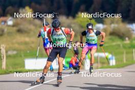 19.10.2024, Arcon, France (FRA): Flavio Guy (FRA) - Biathlon Samse Summer Tour, sprint, Arcon (FRA). www.nordicfocus.com. © Manzoni/NordicFocus. Every downloaded picture is fee-liable.