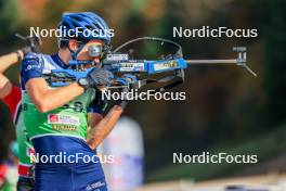 19.10.2024, Arcon, France (FRA): Theo Guiraud Poillot (FRA) - Biathlon Samse Summer Tour, sprint, Arcon (FRA). www.nordicfocus.com. © Manzoni/NordicFocus. Every downloaded picture is fee-liable.