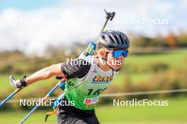 19.10.2024, Arcon, France (FRA): Marius Thiriat (FRA) - Biathlon Samse Summer Tour, sprint, Arcon (FRA). www.nordicfocus.com. © Manzoni/NordicFocus. Every downloaded picture is fee-liable.