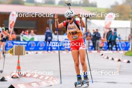 19.10.2024, Arcon, France (FRA): Lucie Loosen (FRA) - Biathlon Samse Summer Tour, sprint, Arcon (FRA). www.nordicfocus.com. © Manzoni/NordicFocus. Every downloaded picture is fee-liable.