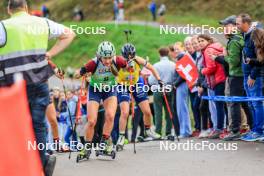 19.10.2024, Arcon, France (FRA): Justine Braisaz-Bouchet (FRA) - Biathlon Samse Summer Tour, sprint, Arcon (FRA). www.nordicfocus.com. © Manzoni/NordicFocus. Every downloaded picture is fee-liable.