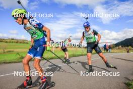 19.10.2024, Arcon, France (FRA): Oscar Lombardot (FRA) - Biathlon Samse Summer Tour, sprint, Arcon (FRA). www.nordicfocus.com. © Manzoni/NordicFocus. Every downloaded picture is fee-liable.