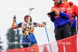 19.10.2024, Arcon, France (FRA): Louane Adam (FRA) - Biathlon Samse Summer Tour, sprint, Arcon (FRA). www.nordicfocus.com. © Manzoni/NordicFocus. Every downloaded picture is fee-liable.