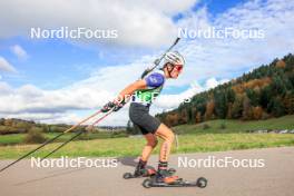 19.10.2024, Arcon, France (FRA): Raphael Dhenain (FRA) - Biathlon Samse Summer Tour, sprint, Arcon (FRA). www.nordicfocus.com. © Manzoni/NordicFocus. Every downloaded picture is fee-liable.