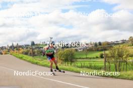 19.10.2024, Arcon, France (FRA): Arnaud Du Pasquier (SUI) - Biathlon Samse Summer Tour, sprint, Arcon (FRA). www.nordicfocus.com. © Manzoni/NordicFocus. Every downloaded picture is fee-liable.