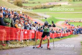 19.10.2024, Arcon, France (FRA): Tanguy Fellay (SUI) - Biathlon Samse Summer Tour, sprint, Arcon (FRA). www.nordicfocus.com. © Manzoni/NordicFocus. Every downloaded picture is fee-liable.