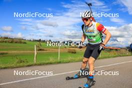 19.10.2024, Arcon, France (FRA): Thierry Langer (BEL) - Biathlon Samse Summer Tour, sprint, Arcon (FRA). www.nordicfocus.com. © Manzoni/NordicFocus. Every downloaded picture is fee-liable.