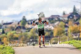 19.10.2024, Arcon, France (FRA): Mathieu Garcia (FRA) - Biathlon Samse Summer Tour, sprint, Arcon (FRA). www.nordicfocus.com. © Manzoni/NordicFocus. Every downloaded picture is fee-liable.