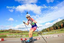 19.10.2024, Arcon, France (FRA): Tom Lambert (FRA) - Biathlon Samse Summer Tour, sprint, Arcon (FRA). www.nordicfocus.com. © Manzoni/NordicFocus. Every downloaded picture is fee-liable.