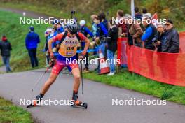 19.10.2024, Arcon, France (FRA): Charly Roy (FRA) - Biathlon Samse Summer Tour, sprint, Arcon (FRA). www.nordicfocus.com. © Manzoni/NordicFocus. Every downloaded picture is fee-liable.