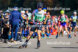 19.10.2024, Arcon, France (FRA): Sebastien Mahon (FRA) - Biathlon Samse Summer Tour, sprint, Arcon (FRA). www.nordicfocus.com. © Manzoni/NordicFocus. Every downloaded picture is fee-liable.