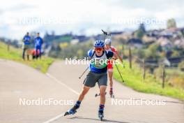 19.10.2024, Arcon, France (FRA): Pablo Baselgia (SUI) - Biathlon Samse Summer Tour, sprint, Arcon (FRA). www.nordicfocus.com. © Manzoni/NordicFocus. Every downloaded picture is fee-liable.