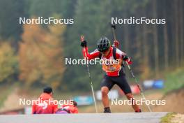 19.10.2024, Arcon, France (FRA): Paul Amiot (FRA) - Biathlon Samse Summer Tour, sprint, Arcon (FRA). www.nordicfocus.com. © Manzoni/NordicFocus. Every downloaded picture is fee-liable.