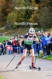 19.10.2024, Arcon, France (FRA): Eve Bouvard (BEL) - Biathlon Samse Summer Tour, sprint, Arcon (FRA). www.nordicfocus.com. © Manzoni/NordicFocus. Every downloaded picture is fee-liable.