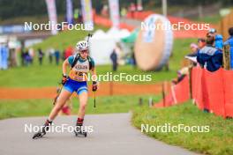 19.10.2024, Arcon, France (FRA): Eline Curnillon (FRA) - Biathlon Samse Summer Tour, sprint, Arcon (FRA). www.nordicfocus.com. © Manzoni/NordicFocus. Every downloaded picture is fee-liable.