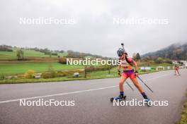 19.10.2024, Arcon, France (FRA): Canelle Midez (FRA) - Biathlon Samse Summer Tour, sprint, Arcon (FRA). www.nordicfocus.com. © Manzoni/NordicFocus. Every downloaded picture is fee-liable.