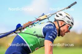 19.10.2024, Arcon, France (FRA): Emilien Jacquelin (FRA) - Biathlon Samse Summer Tour, sprint, Arcon (FRA). www.nordicfocus.com. © Manzoni/NordicFocus. Every downloaded picture is fee-liable.