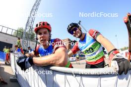 25.08.2024, Otepaeae, Estonia (EST): Mikulas Karlik (CZE), Adam Vaclavik (CZE), (l-r) - IBU Summer Biathlon World Championships, mass men, Otepaeae (EST). www.nordicfocus.com. © Manzoni/NordicFocus. Every downloaded picture is fee-liable.