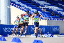 25.08.2024, Otepaeae, Estonia (EST): Adam Vaclavik (CZE), Dmytro Pidruchnyi (UKR), (l-r) - IBU Summer Biathlon World Championships, mass men, Otepaeae (EST). www.nordicfocus.com. © Manzoni/NordicFocus. Every downloaded picture is fee-liable.