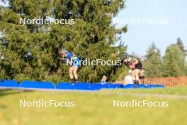 25.08.2024, Otepaeae, Estonia (EST): Anastasia Tolmacheva (ROU), Lucie Charvatova (CZE), (l-r) - IBU Summer Biathlon World Championships, mass women, Otepaeae (EST). www.nordicfocus.com. © Manzoni/NordicFocus. Every downloaded picture is fee-liable.