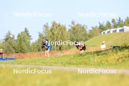 25.08.2024, Otepaeae, Estonia (EST): Anastasia Tolmacheva (ROU), Lucie Charvatova (CZE), (l-r) - IBU Summer Biathlon World Championships, mass women, Otepaeae (EST). www.nordicfocus.com. © Manzoni/NordicFocus. Every downloaded picture is fee-liable.