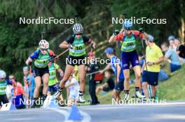 25.08.2024, Otepaeae, Estonia (EST): Paulina Batovska Fialkova (SVK), Milena Todorova (BUL), Anika Kozica (CRO), (l-r) - IBU Summer Biathlon World Championships, mass women, Otepaeae (EST). www.nordicfocus.com. © Manzoni/NordicFocus. Every downloaded picture is fee-liable.