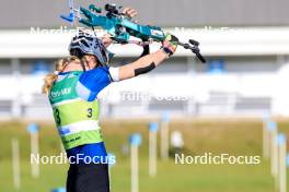 25.08.2024, Otepaeae, Estonia (EST): Suvi Minkkinen (FIN) - IBU Summer Biathlon World Championships, mass women, Otepaeae (EST). www.nordicfocus.com. © Manzoni/NordicFocus. Every downloaded picture is fee-liable.