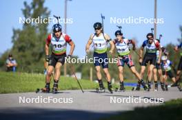 25.08.2024, Otepaeae, Estonia (EST): Konrad Badacz (POL), Serhii Suprun (UKR), (l-r) - IBU Summer Biathlon World Championships, pursuit junior men, Otepaeae (EST). www.nordicfocus.com. © Manzoni/NordicFocus. Every downloaded picture is fee-liable.