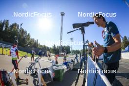 25.08.2024, Otepaeae, Estonia (EST): Anders Hennum (NOR), coach Team Norway - IBU Summer Biathlon World Championships, pursuit junior men, Otepaeae (EST). www.nordicfocus.com. © Manzoni/NordicFocus. Every downloaded picture is fee-liable.