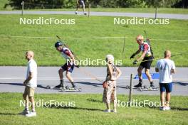 25.08.2024, Otepaeae, Estonia (EST): Sivert Gerhardsen (NOR), David Elias (CZE), (l-r) - IBU Summer Biathlon World Championships, pursuit junior men, Otepaeae (EST). www.nordicfocus.com. © Manzoni/NordicFocus. Every downloaded picture is fee-liable.