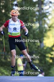 25.08.2024, Otepaeae, Estonia (EST): David Elias (CZE) - IBU Summer Biathlon World Championships, pursuit junior men, Otepaeae (EST). www.nordicfocus.com. © Manzoni/NordicFocus. Every downloaded picture is fee-liable.