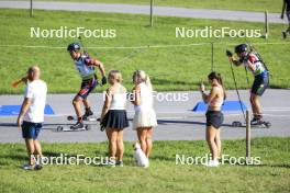 25.08.2024, Otepaeae, Estonia (EST): Haavard Tosterud (NOR), Simon Adamov (SVK), (l-r) - IBU Summer Biathlon World Championships, pursuit junior men, Otepaeae (EST). www.nordicfocus.com. © Manzoni/NordicFocus. Every downloaded picture is fee-liable.