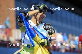 25.08.2024, Otepaeae, Estonia (EST): Vitalii Mandzyn (UKR) - IBU Summer Biathlon World Championships, pursuit junior men, Otepaeae (EST). www.nordicfocus.com. © Manzoni/NordicFocus. Every downloaded picture is fee-liable.