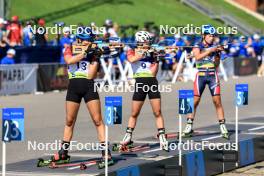 25.08.2024, Otepaeae, Estonia (EST): Heda Mikolasova (CZE), Ilona Plechacova (CZE), (l-r) - IBU Summer Biathlon World Championships, pursuit junior women, Otepaeae (EST). www.nordicfocus.com. © Manzoni/NordicFocus. Every downloaded picture is fee-liable.